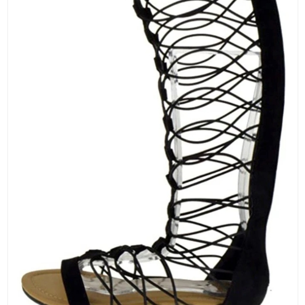 Black Gladiator Sandals